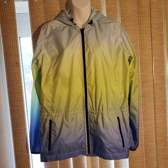 Xersion Jackets & Blazers - Tri-color lined rain jacket